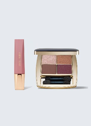 Pure Color Envy Luxe Eyeshadow Quad & Pure Color Whipped Matte Lip Color with Moringa Butter 